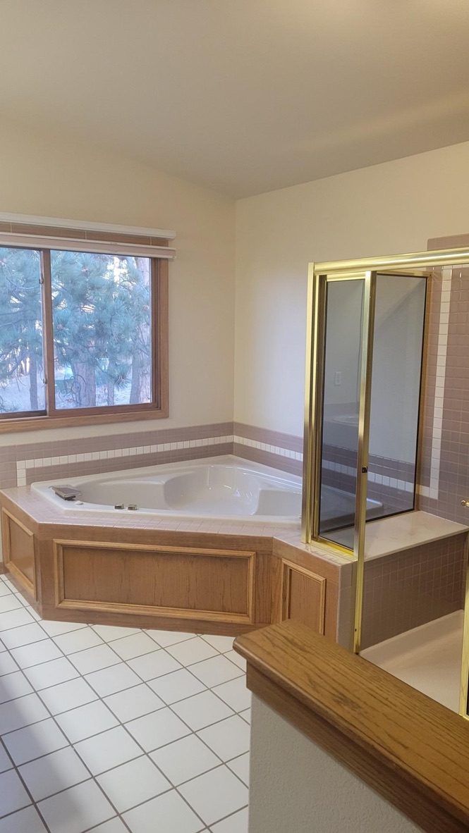 Marble Primary Bathroom Transformation before