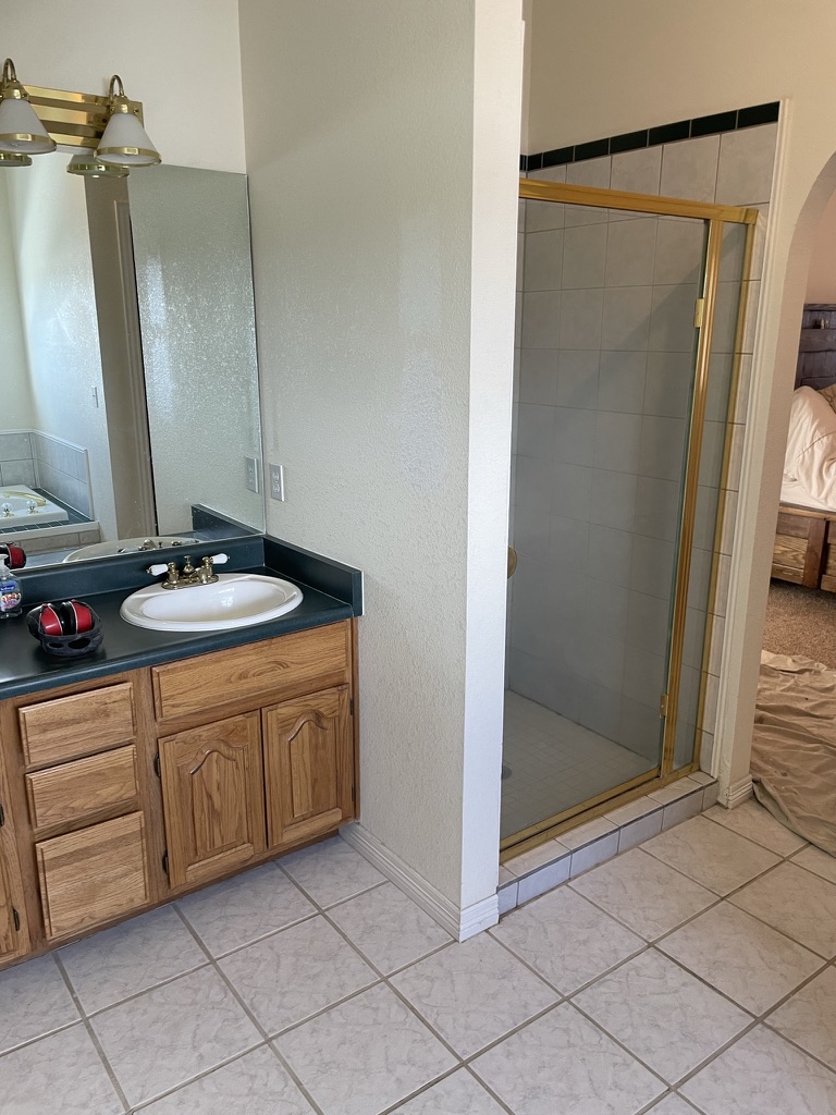 Custom Master Bathroom Renovation before